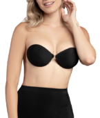 BYE-BRA - SOUTIEN-GORGE INVISIBLE NOIR BONNET A