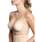 BYE-BRA - SOUTIEN-GORGE INVISIBLE BEIGE BONNET D