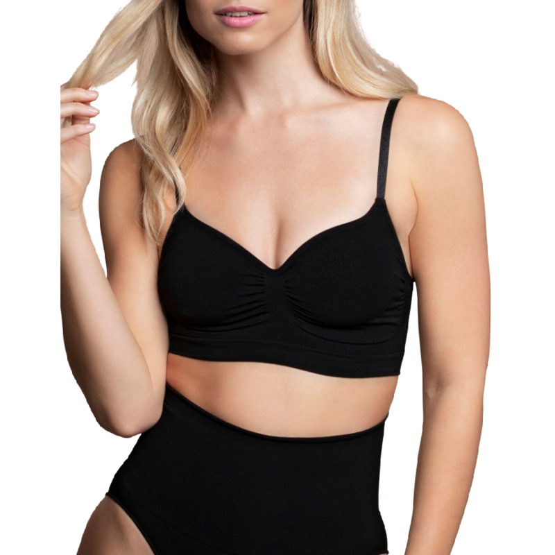 BYE-BRA - MEDIUM CONTROL SOUTIEN-GORGE SANS POINTS NOIR TAILLE M