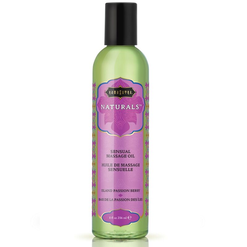 KAMASUTRA - HUILE DE MASSAGE NATURELLE BAIE DE LA PASSION 236 ML