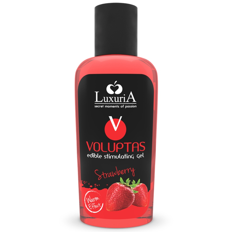 INTIMATELINE LUXURIA - VOLUPTAS GEL DE MASSAGE COMESTIBLE EFFET CHAUFFANT - FRAISE 100 ML