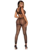 LEG AVENUE - BODYSTOCKING EN FILET TREILLIS TAILLE UNIQUE