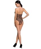 PASSION - FEMME BS087 BODYSTOCKING NOIR TAILLE UNIQUE