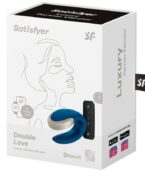 SATISFYER - VIBRATEUR DOUBLE LOVE LUXURY PARTNER BLEU