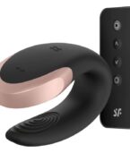 SATISFYER - VIBRATEUR DOUBLE LOVE LUXURY PARTNER NOIR