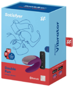 SATISFYER - VIBRATEUR PARTENAIRE DOUBLE FUN VIOLET