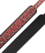 BEGME - COLLIER EN CUIR VÉGAN PREMIUM ÉDITION ROUGE AVEC DOUBLURE EN NÉOPRÈNE