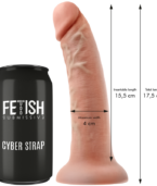 FETISH SUBMISSIVE CYBER STRAP - HARNAIS AVEC TÉLÉCOMMANDE DILDO WATCHME S TECHNOLOGIE