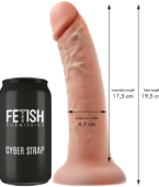 FETISH SUBMISSIVE CYBER STRAP - HARNAIS AVEC TÉLÉCOMMANDE DILDO WATCHME M TECHNOLOGIE