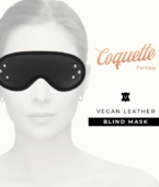 COQUETTE CHIC DESIRE - MASQUE FANTASY EN CUIR VÉGAN AVEC DOUBLURE EN NÉOPRÈNE