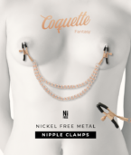 COQUETTE CHIC DESIRE - PINCES METELONS FANTAISIE EN MÉTAL AVEC CHAÎNE