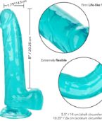 CALEXOTICS - GODE TAILLE REINE BLEU 20.3 CM