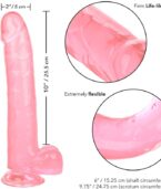 CALEXOTICS - GODE REINE TAILLE ROSE 25.5 CM