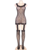 QUEEN LINGERIE - BODYSTOCKING STYLE LÉOPARD S/L