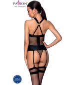 PASSION - AMANDA CORSET EN CUIR ÉCOLOGIQUE S/M