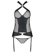 PASSION - AMANDA CORSET CUIR ÉCOLOGIQUE L/XL