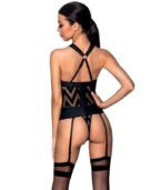 PASSION - HIMA CORSET CUIR ÉCOLOGIQUE L/XL