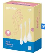 SATISFYER - ENSEMBLE ENTRAÎNEMENT YONI POWER 1 BLANC