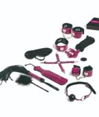 TEASE & PLEASE - SET 13 ACCESSOIRES DE BONDAGE MAGENTA