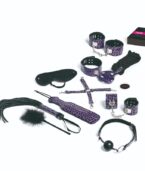 TEASE & PLEASE - SET 13 ACCESSOIRES DE BONDAGE LILAS