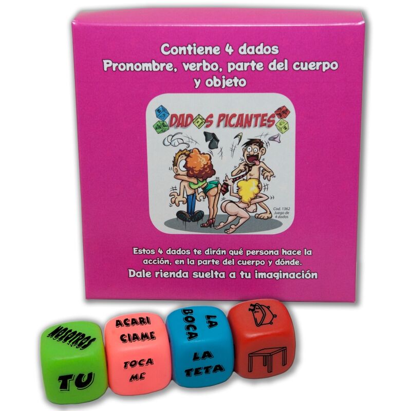 DIABLO PICANTE - JEU DE 4 DÉS DE PRONOM