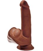 KING COCK - BALLES GODE 3D PLUS 24.5 CM MARRON