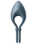 SATISFYER - APPLICATION BULLSEYE RING VIBRATOR GRIS