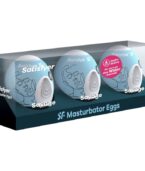 SATISFYER - 3 OEUFS MASTURBATEURS SAVAGE