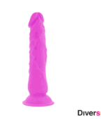 DIVERSIA - DILDO VIBRANT FLEXIBLE VIOLET 21 CM -O- 4.9 CM