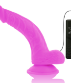 DIVERSIA - DILDO VIBRANT FLEXIBLE VIOLET 21.5 CM -O- 4.5 CM