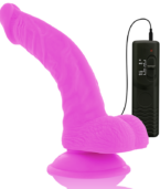 DIVERSIA - DILDO VIBRANT FLEXIBLE VIOLET 21.5 CM -O- 4.5 CM