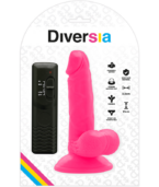 DIVERSIA - DILDO VIBRANT FLEXIBLE ROSE 17 CM -O- 3.3 CM