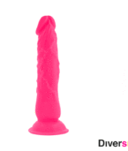 DIVERSIA - DILDO VIBRANT FLEXIBLE ROSE 21 CM -O- 4.9 CM