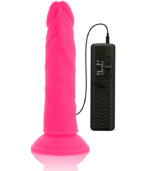 DIVERSIA - DILDO SOUPLE AVEC VIBRATION ROSE 23 CM -O- 4.3 CM