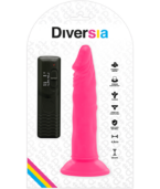 DIVERSIA - DILDO SOUPLE AVEC VIBRATION ROSE 23 CM -O- 4.3 CM