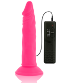 DIVERSIA - DILDO SOUPLE AVEC VIBRATION ROSE 23 CM -O- 4.3 CM