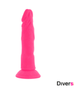 DIVERSIA - DILDO SOUPLE AVEC VIBRATION ROSE 23 CM -O- 4.3 CM