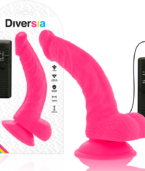 DIVERSIA - DILDO VIBRANT FLEXIBLE ROSE 21.5 CM -O- 4.5 CM