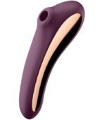 SATISFYER - VIBRATEUR DUAL KISS AIR PULSE VIN ROUGE