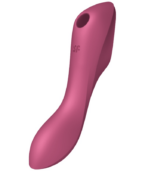 SATISFYER - STIMULATEUR ET VIBRATEUR CURVY TRINITY 3 ROUGE