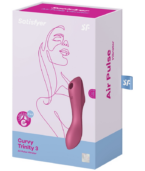 SATISFYER - STIMULATEUR ET VIBRATEUR CURVY TRINITY 3 ROUGE