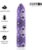 CUSTOM BULLETS - RECHARGEABLE SNAKE PURPLE MAGNETIC BULLET 10V