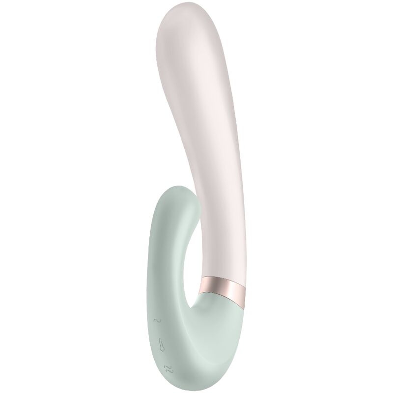 SATISFYER - APPLICATION HEAT WAVE VIBRATEUR BLANC