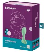 SATISFYER - APPLICATION DE PLUG VIBRANT TRENDSETTER VERT