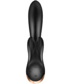 SATISFYER - APPLICATION VIBRATEUR DOUBLE FLEX NOIR