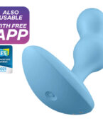 SATISFYER - APPLICATION DE PLUG VIBRANT DEEP DIVER BLEU