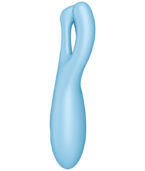 SATISFYER - APPLICATION VIBRATEUR THREESOME 4 BLEU