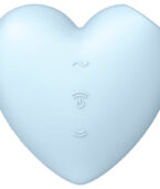 SATISFYER - CUTIE HEART STIMULATEUR ET VIBRATEUR DE PULSE D'AIR BLEU