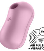 SATISFYER - STIMULATEUR ET VIBRATEUR D'IMPULSIONS D'AIR DE BARBE À COTON LILAS