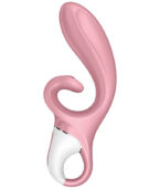 SATISFYER - APPLICATION VIBRATEUR HUG ME RABBIT ROSE